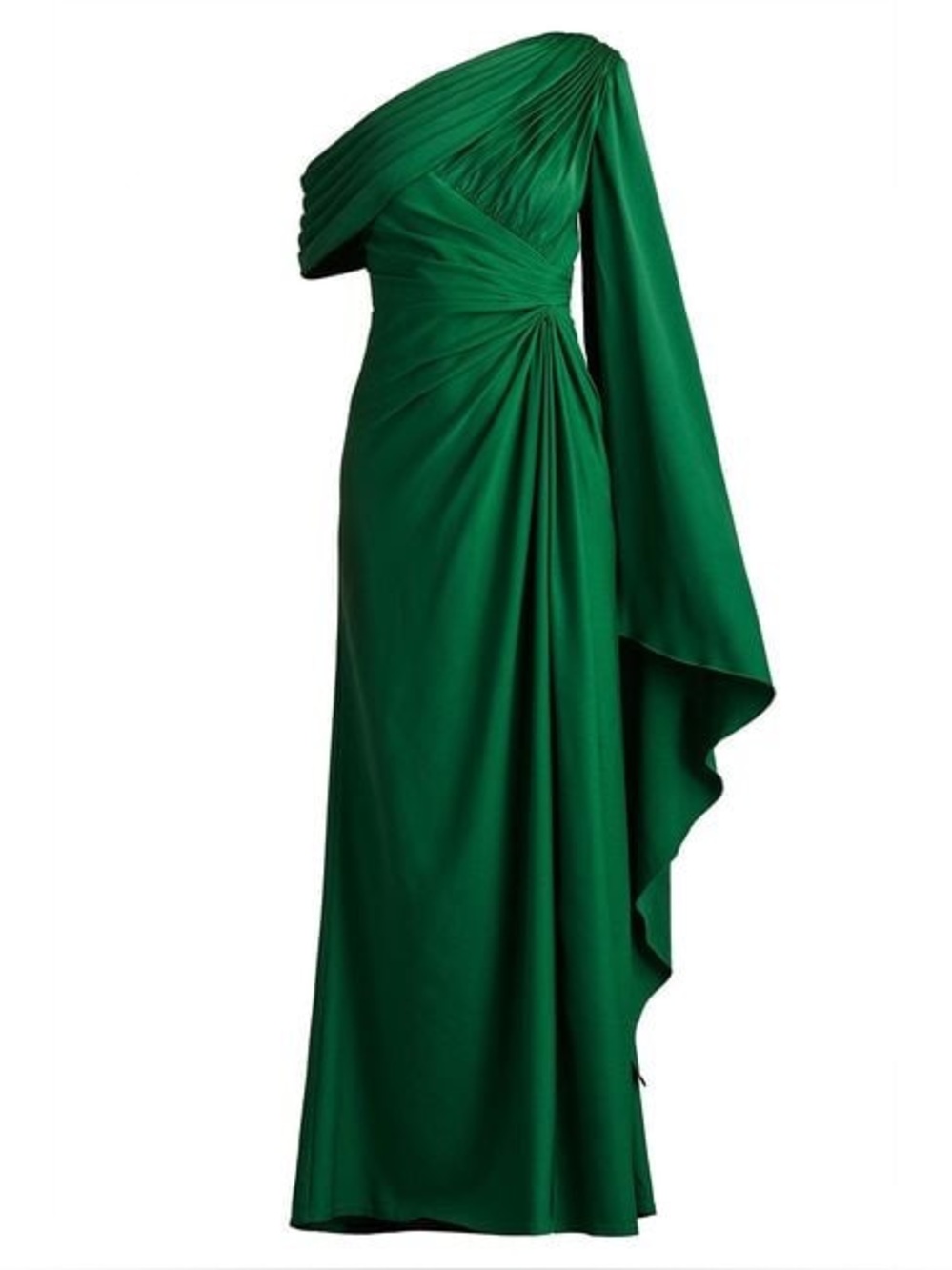 Tadashi Shoji Ember One-Shoulder Draped Gown
